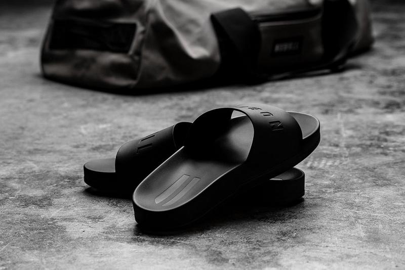 Men's Nobull Adjustable Slides Black | SG O2147K